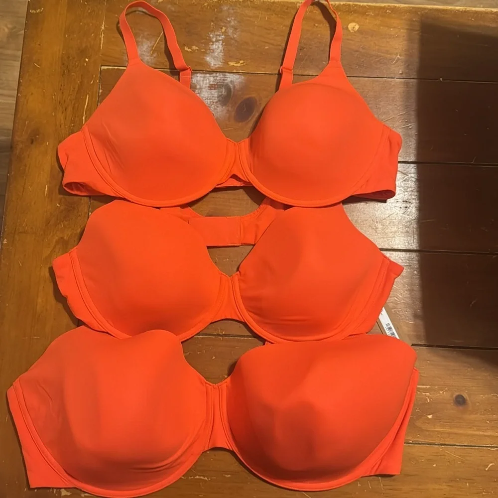 SKIMS Sculpted Underwire Bra - Coral Red 44a New